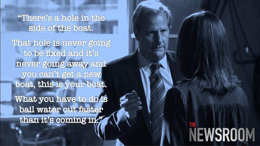 The Newsroom Series Finale Quote Will Mcavoy And Mackenzie Mchale “theres A Hole In The Side 