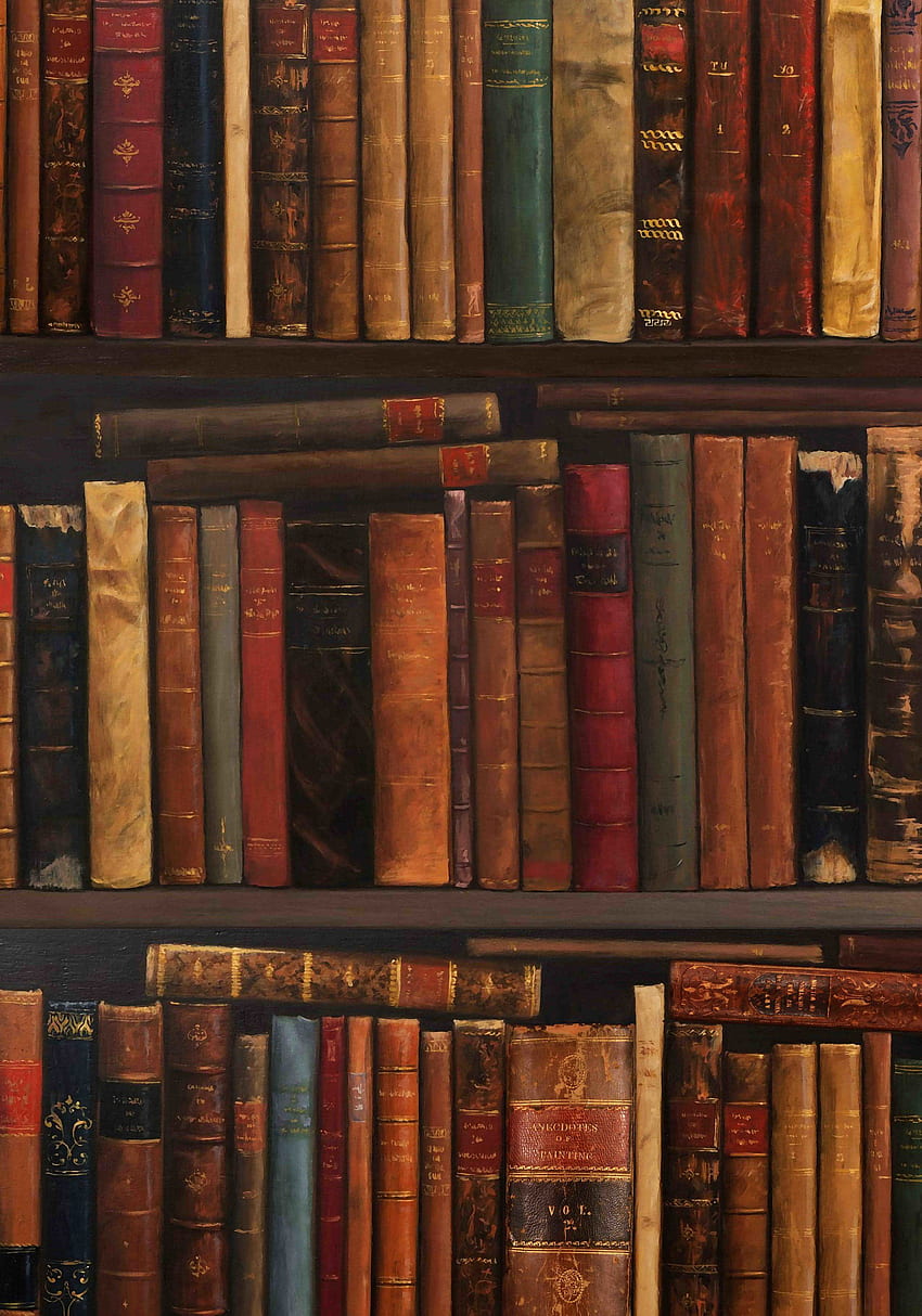 Leer, hornear, repetir.: Mis diez libros favoritos. Libro, estantería antigua, estantería fondo de pantalla del teléfono