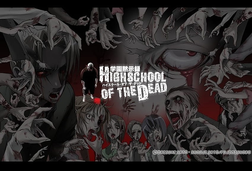 Lycée des morts - zombies, zombies, lycée des morts, anime, manga Fond d'écran HD