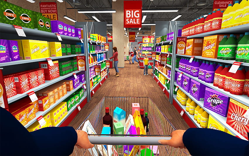 Supermarkt-Geldautomaten-Simulator: Einkaufszentrum - - teahub.io, Lebensmitteleinkauf HD-Hintergrundbild