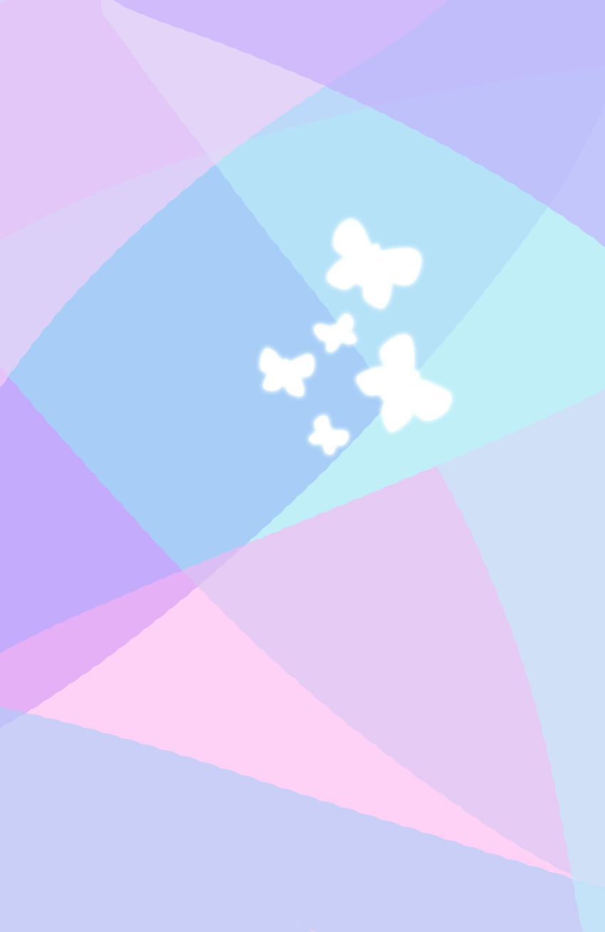 This illustration features a pastel abstract background with white, White Aesthetic Steven Universe HD phone wallpaper