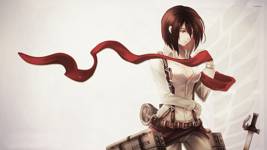 Mikasa Ackerman ağlıyor - Attack on Titan - Anime HD duvar kağıdı
