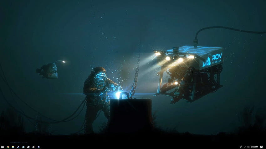 Soldadura Submarina fondo de pantalla
