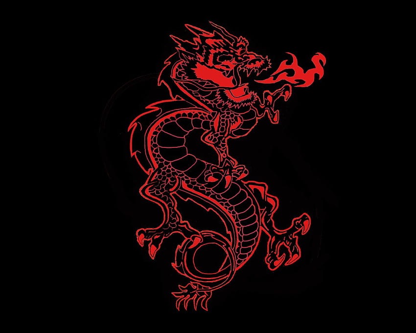 Download Flying Black Red Dragon Wallpaper  Wallpaperscom