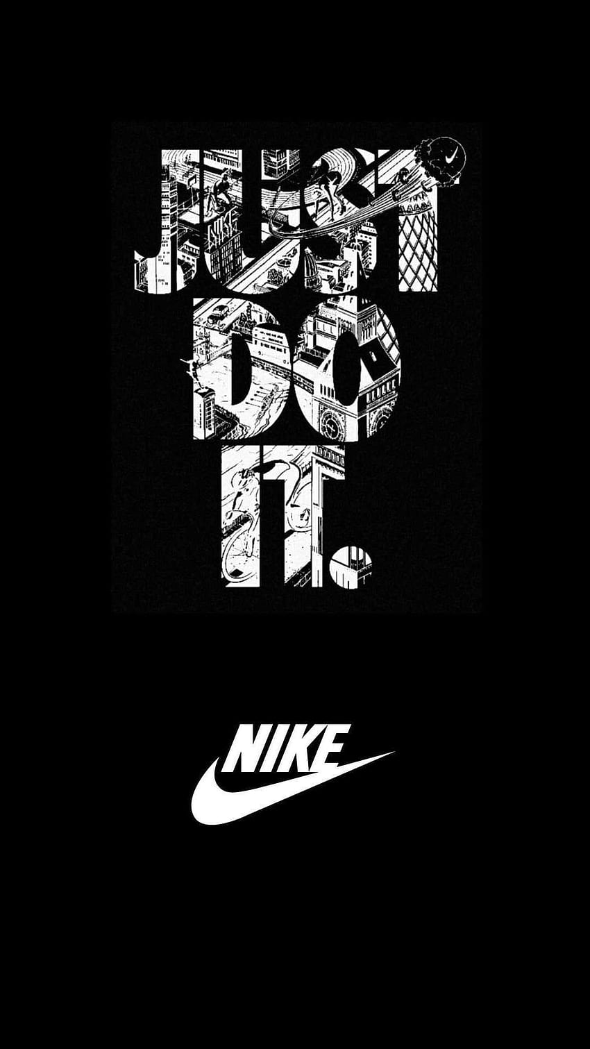 Black Nike - Awesome, Nike 1080x1920 HD phone wallpaper