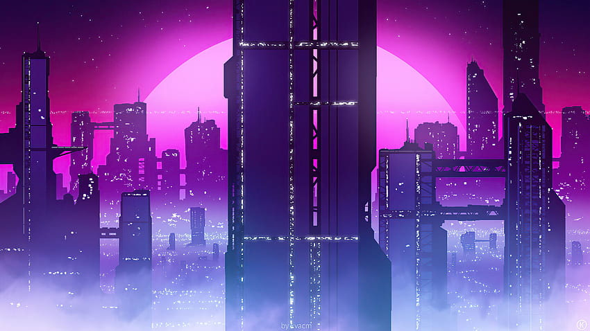 Synthwave City View , Artist, , , Background, and HD wallpaper | Pxfuel