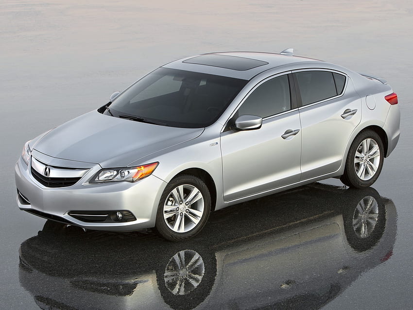Auto, Acura, Cars, View From Above, Reflection, Style, Sedan, Ilx, Hybrid, Silver HD wallpaper