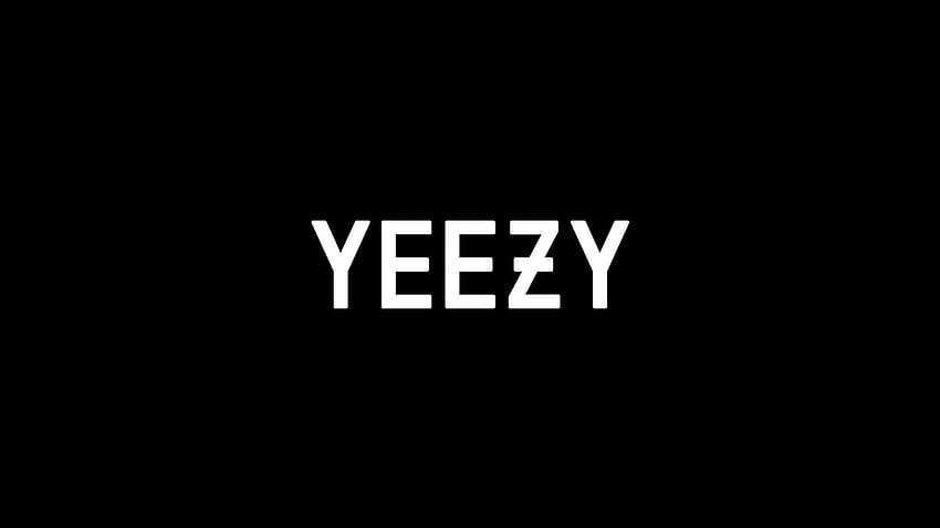 Yeezy negro, logotipo de Yeezy fondo de pantalla