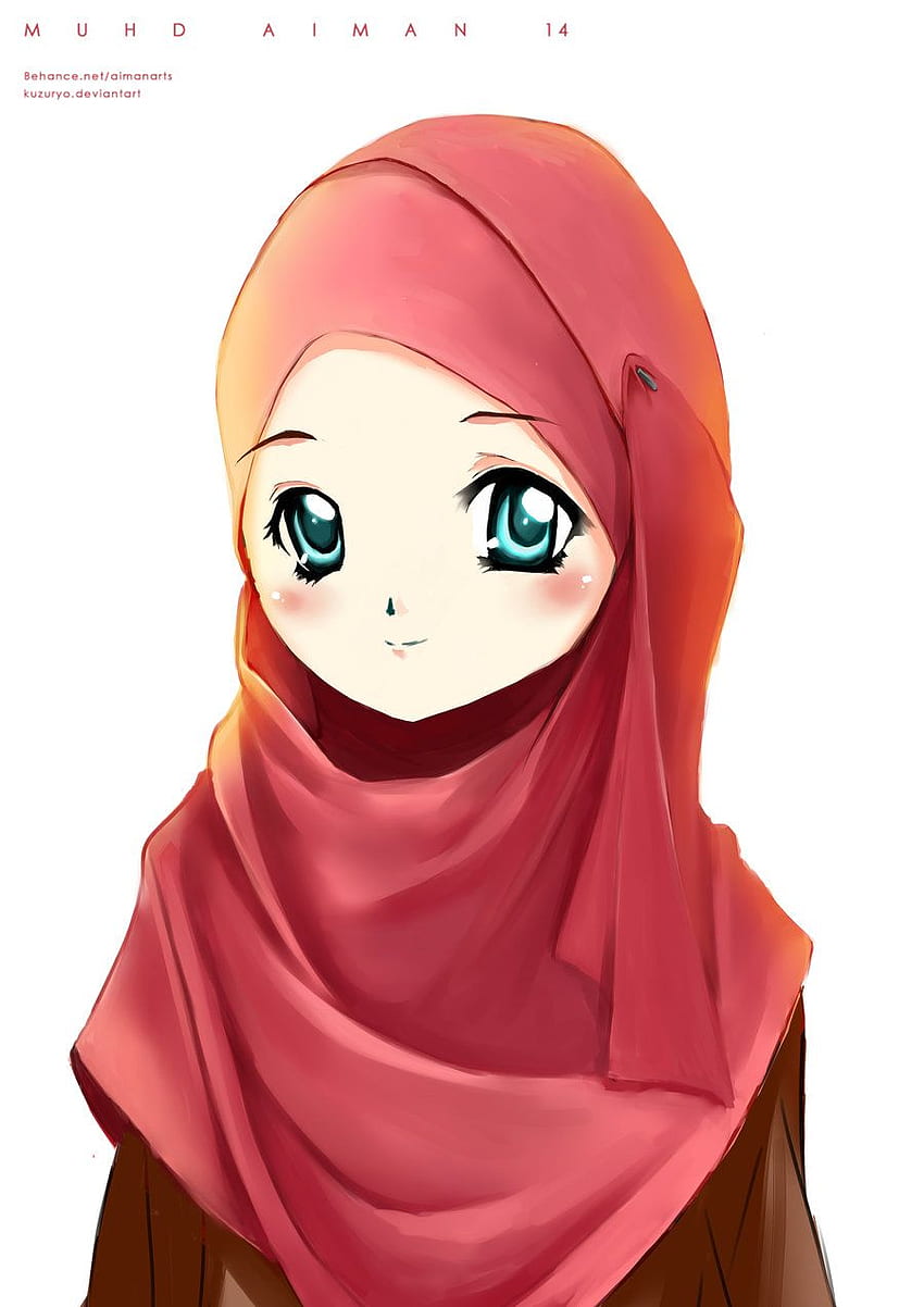 Muslimah Cartoon Group, Muslim Girl Cartoon HD phone wallpaper