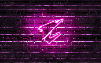 Roblox purple logo purple brickwall, Roblox logo, online games, Roblox neon  logo, HD wallpaper