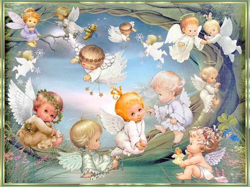 Cute Angel - Baby Angels HD wallpaper