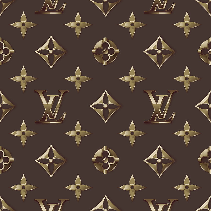  Louis Vuitton brown pattern wallpaper   Wallery