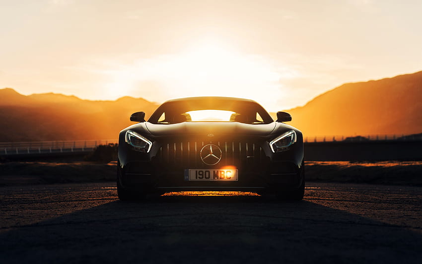 Mercedes Amg Gt C Black Sunset Mercedes Benz C Amg HD Wallpaper Pxfuel