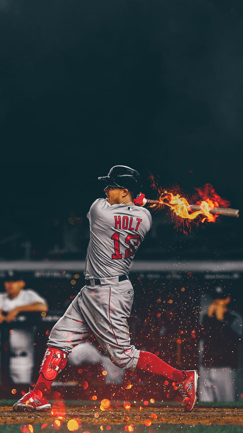 Brock Holt サイクル モバイル : redsox、Mookie Betts HD電話の壁紙