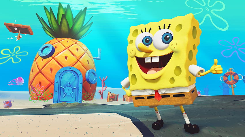 SpongeBob SquarePants: Battle for Bikini Bottom - Rehydrated on Steam, Spongebob Pineapple HD wallpaper