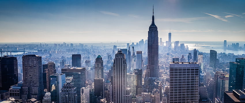 นิวยอร์ก เมือง ตึกระฟ้า ตึกเอ็มไพร์สเตท วอลล์เปเปอร์ HD