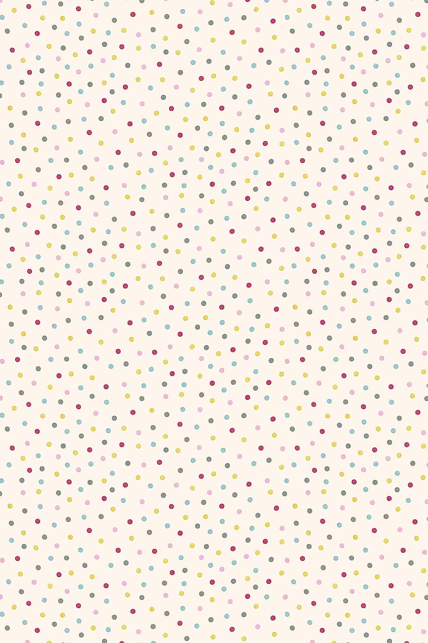 Polka Dot от Ема Бриджуотър - розово / сиво / жълто: директно, точки HD тапет за телефон