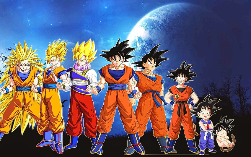 Dragon Ball Goku, All Goku Forms HD wallpaper | Pxfuel