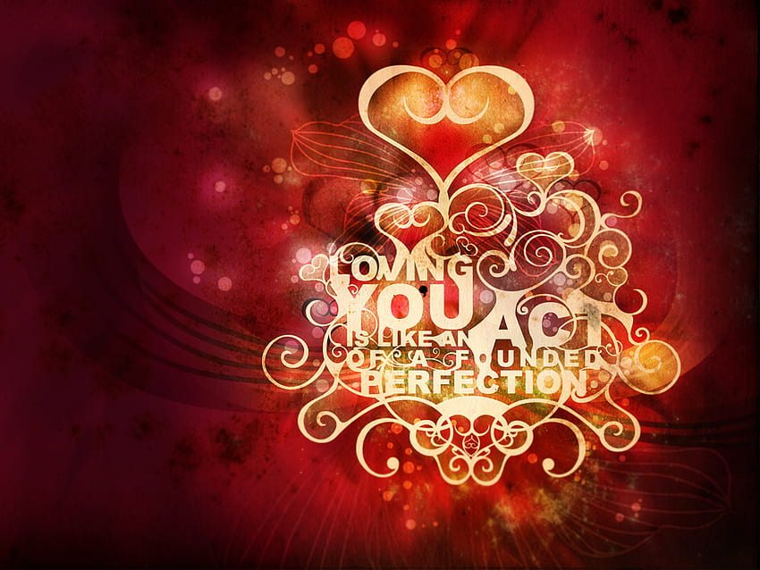 LOVING YOU IS LIKE AN ACT..., abstract, love, other, red heart, heart, i love you HD wallpaper