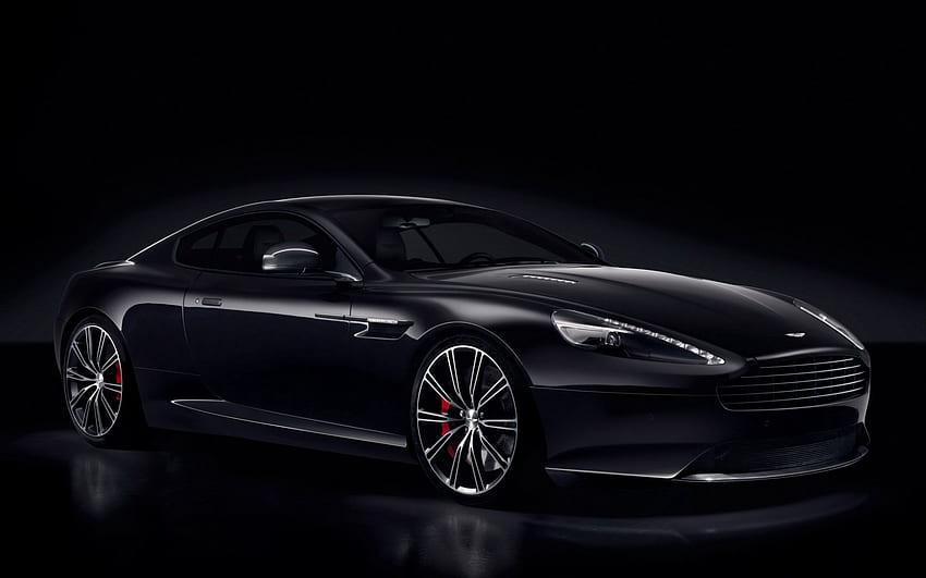 Aston Martin, Автомобили, Страничен изглед, Db9, Carbon Black HD тапет