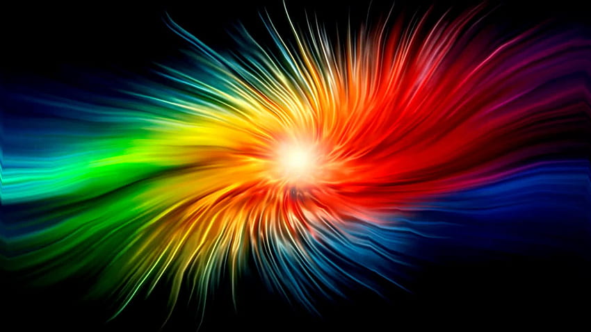 Cool Rainbow Abstract Live - Hut: Live For Windows & MacOS, Rainbow 3D HD wallpaper