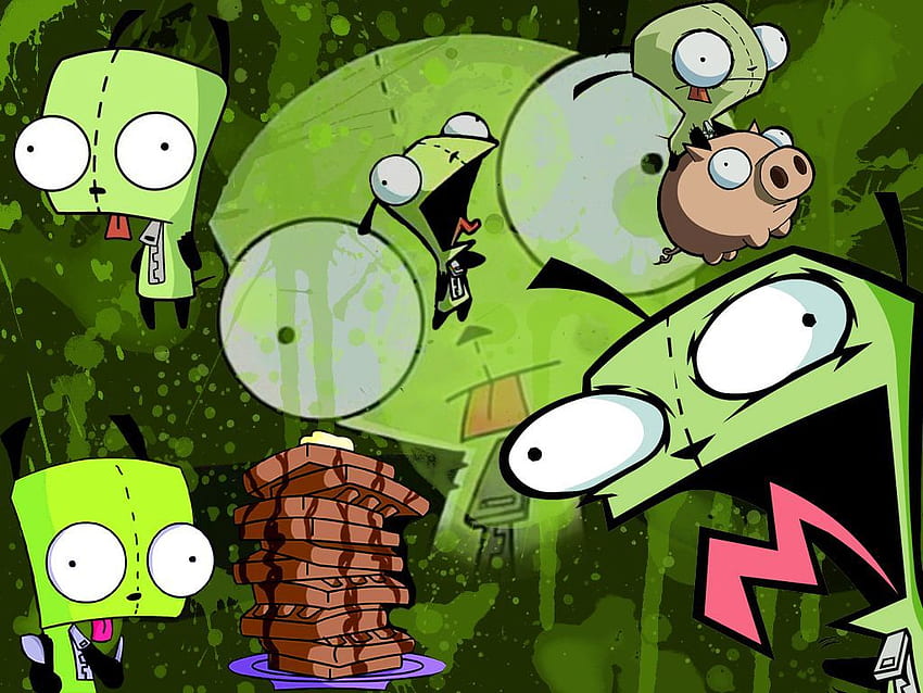 Invader ZIM and GIR wallpaper by WonkaDoodle  Download on ZEDGE  aefb