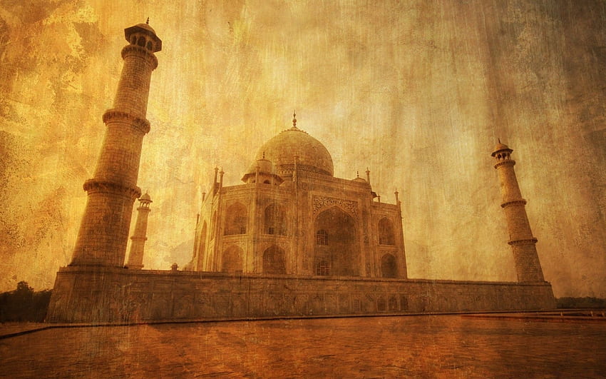 Taj Mahal, Vintage, Mausoleum HD wallpaper