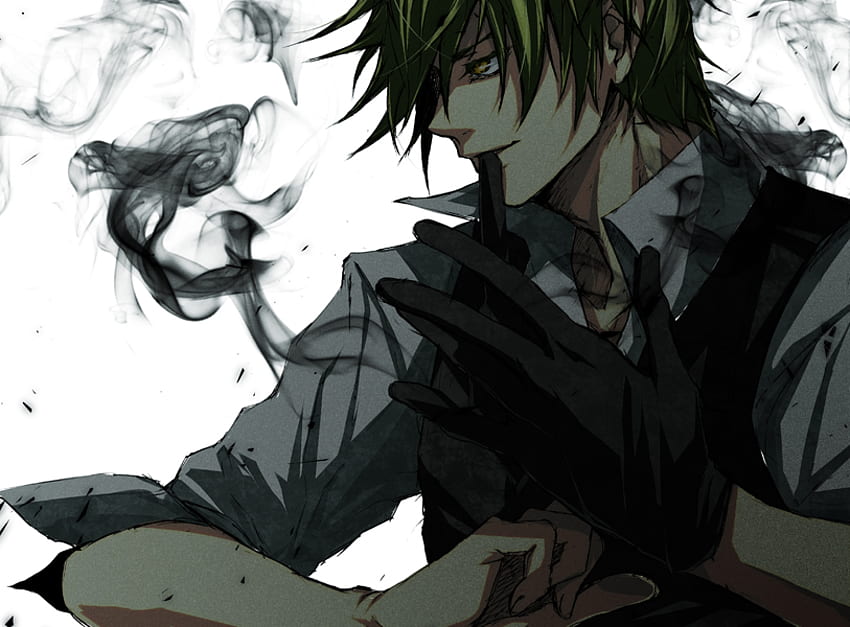 Heiwajima Shizuo, durarara, anime, smoke, male, dark HD wallpaper