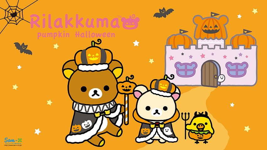 I love Kawaii: Rilakkuma : Rilakkuma Pumpkin Halloween HD wallpaper