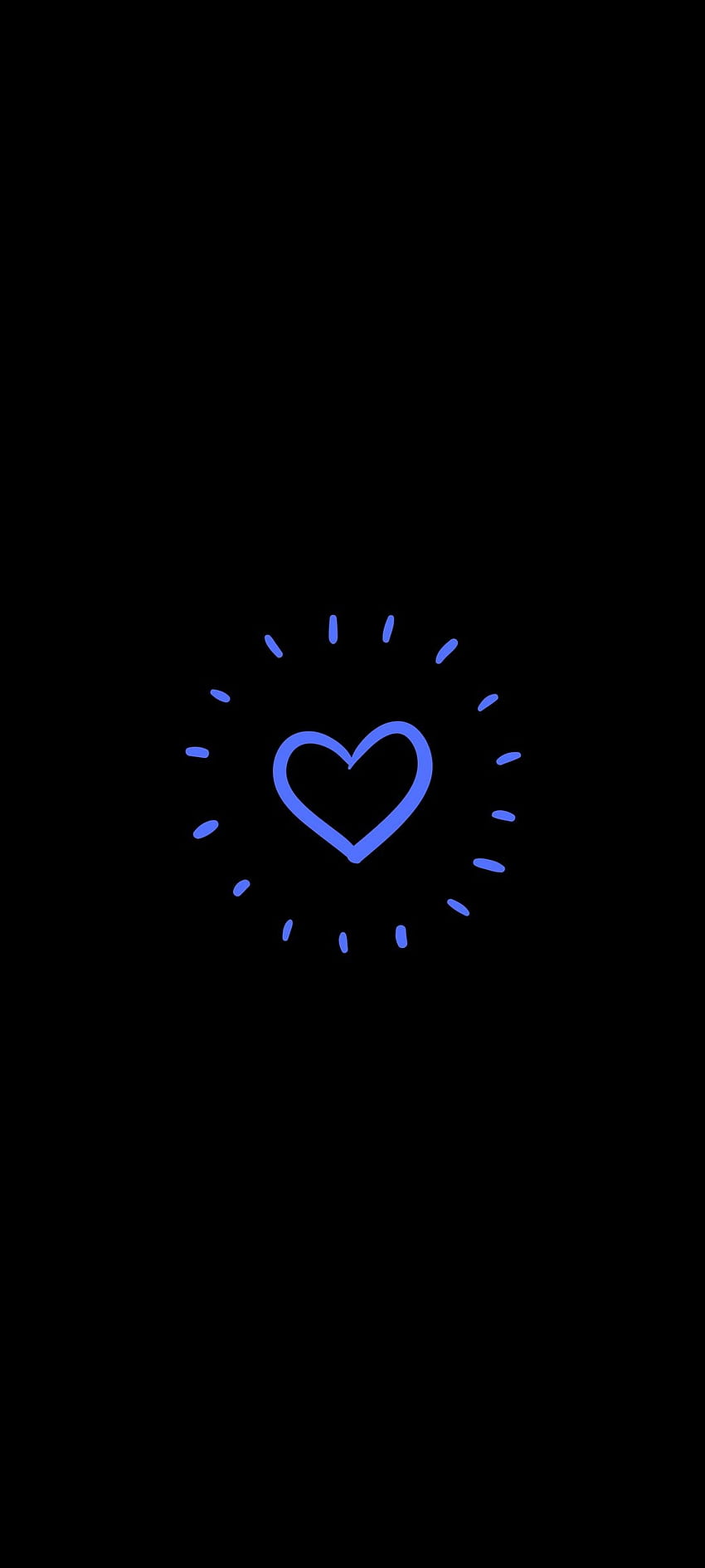 Blue Heart Amoled – Chill Out, 1080x2400 Amoled HD phone wallpaper | Pxfuel