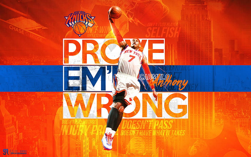 Carmelo Anthony New York Knicks – Sean Reilly HD wallpaper