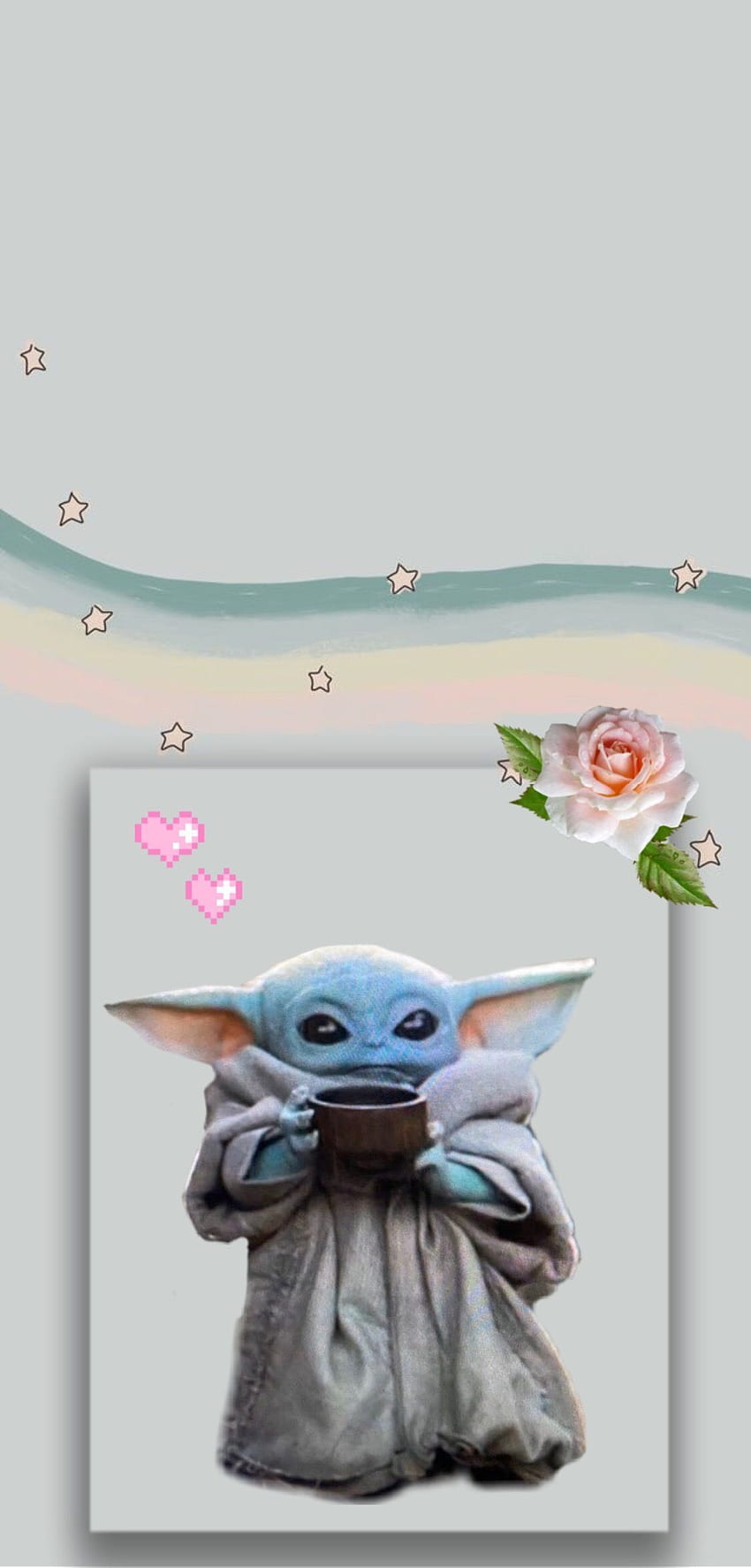 Aesthetic Baby Yoda HD phone wallpaper