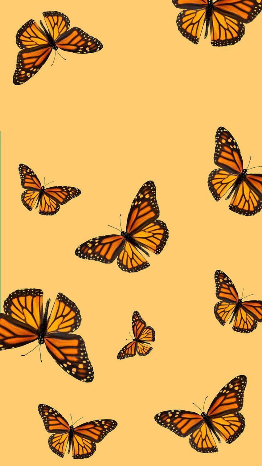 Aesthetic yellow butterfly HD wallpapers | Pxfuel