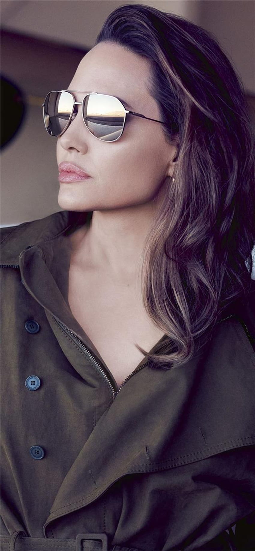 magazyn Angelina Jolie elle iPhone X Tapeta na telefon HD