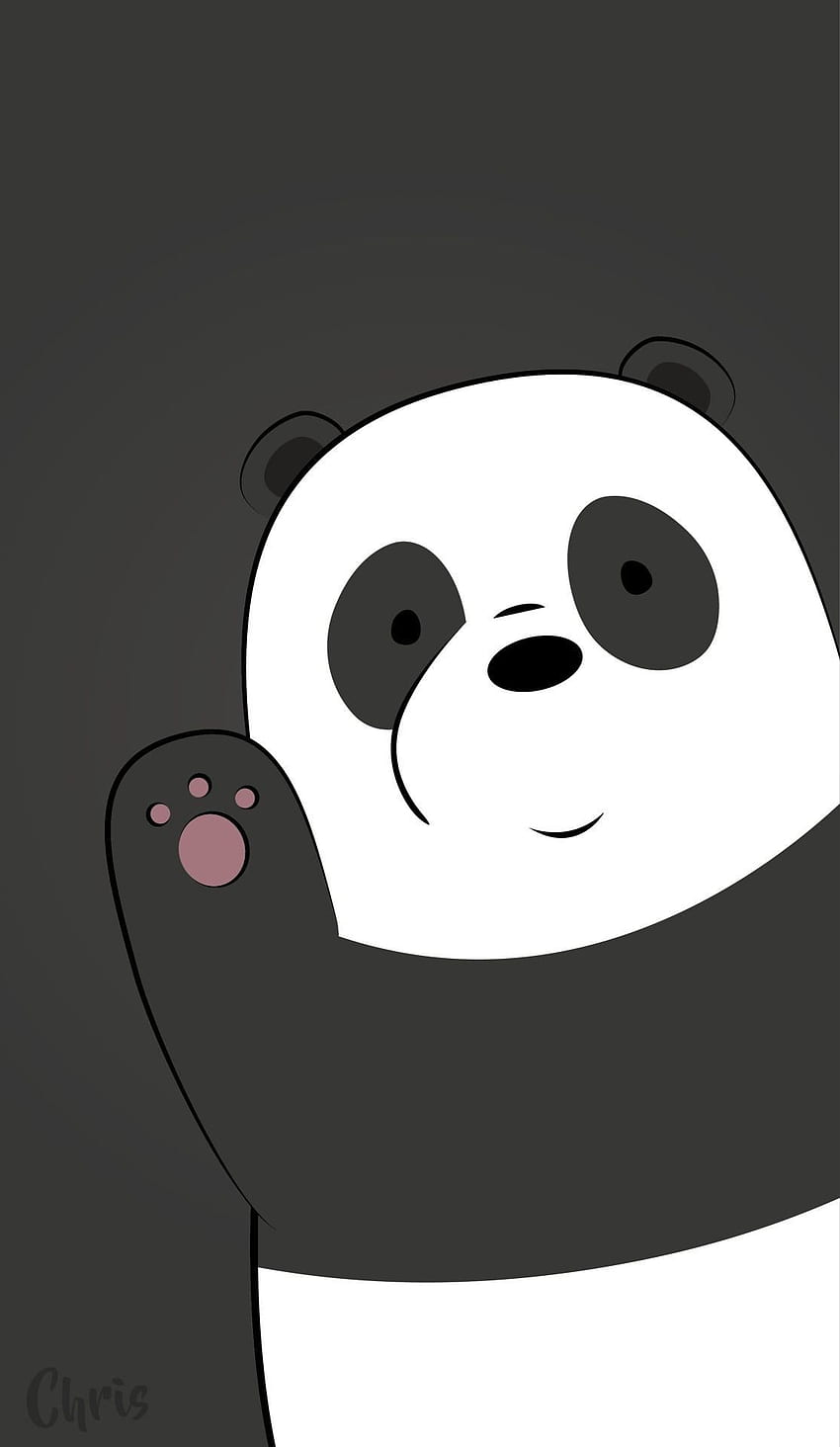 Карикатура Панда, Карикатура Бяла мечка HD тапет за телефон