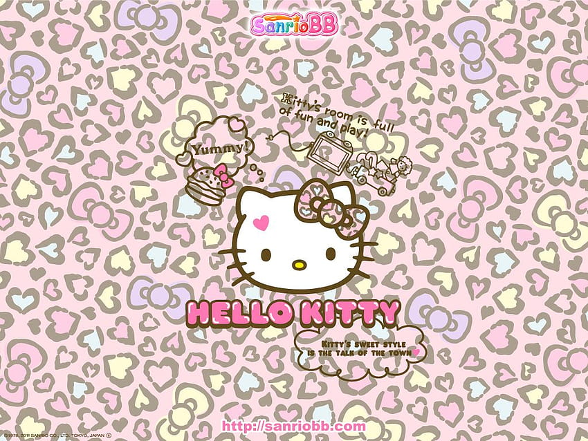 Hello Kitty Pink Kawaii Background Hawaii Kawaii Blog [] pour votre mobile et votre tablette. Explorez mignon Hello Kitty. Bonjour Kitty, 3D Fond d'écran HD
