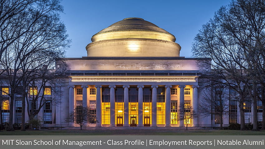 MIT Sloan School of Management - Class 2022 프로필 및 고용 보고서 2020, MIT University HD 월페이퍼