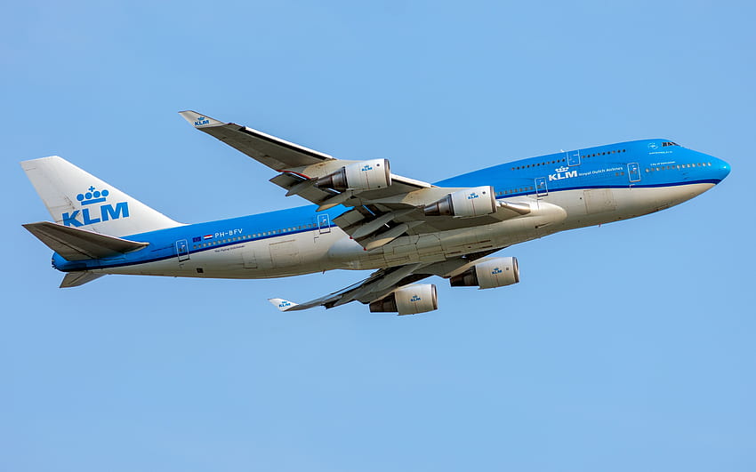 โบอิ้ง 747 400, KLM, Royal Dutch Airlines, 747 400M, เครื่องบินโดยสาร, Koninklijke Luchtvaart Maatschappi, Boeingj For With Resolution คุณสูง วอลล์เปเปอร์ HD