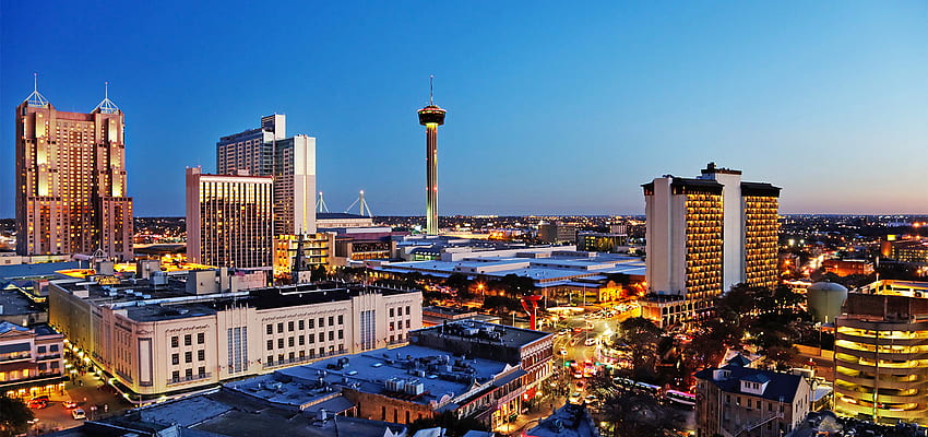 Miasto San Antonio - - , panoramę San Antonio Tapeta HD