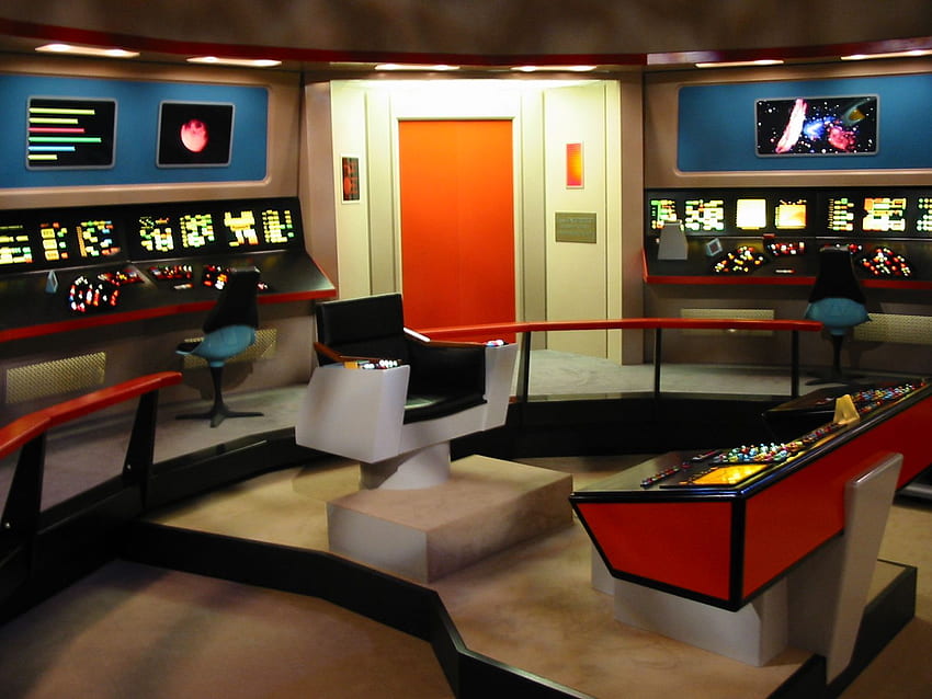 Puente de (TOS) U.S.S. Empresa NCC 1701. Puente de Star Trek, Star Trek, Star Trek fondo de pantalla