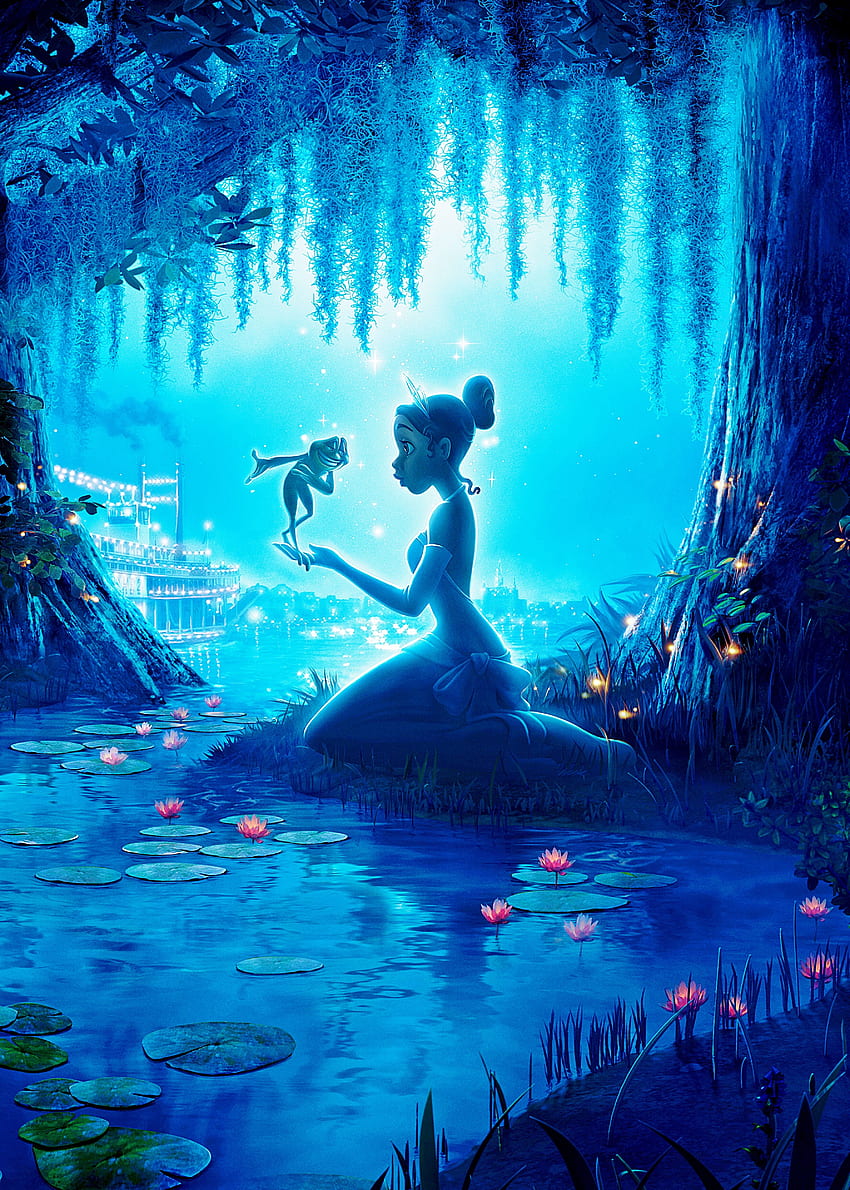Walt ディズニー ポスター - The Princess and the Frog - Walt, Princess Tiana HD電話の壁紙