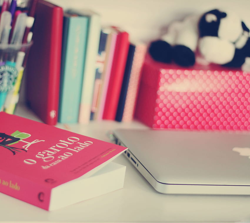 Table d'étude simple pour filles. Appuyez pour voir plus de pinky girly Android, Book Study Fond d'écran HD