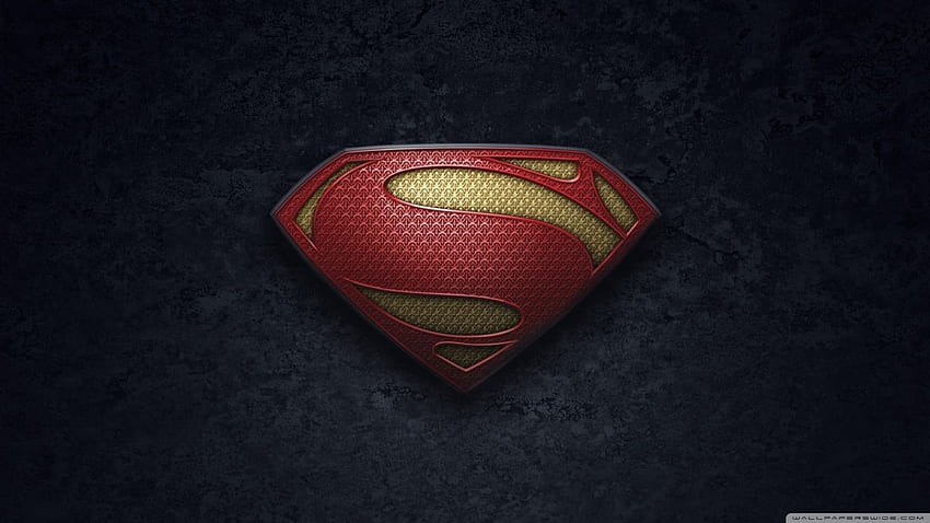 Superman Człowiek ze stali, logo Człowieka ze stali Tapeta HD