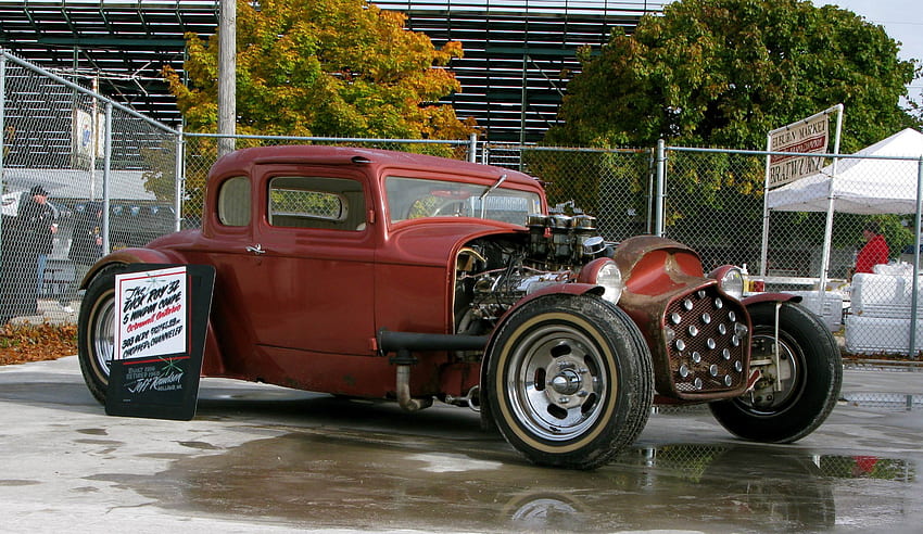 Hot Rod, Oldie, Motor, getunt, Räder HD-Hintergrundbild