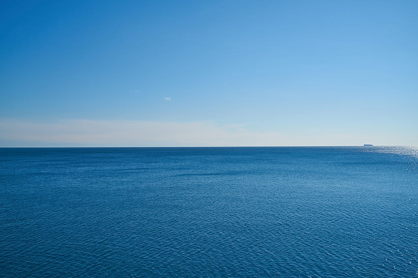 Deep, blue sea, nature HD wallpaper