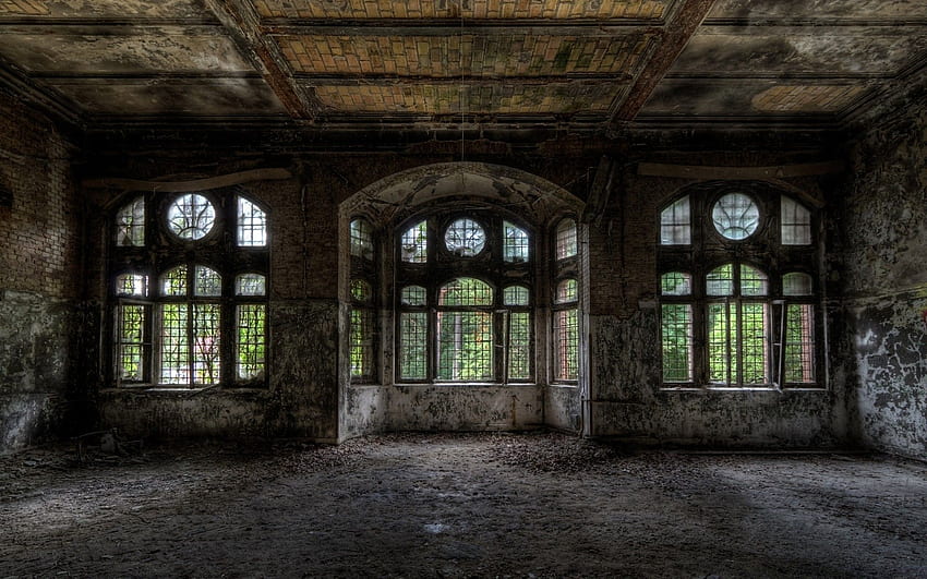 Empty Room In Old Building HD wallpaper