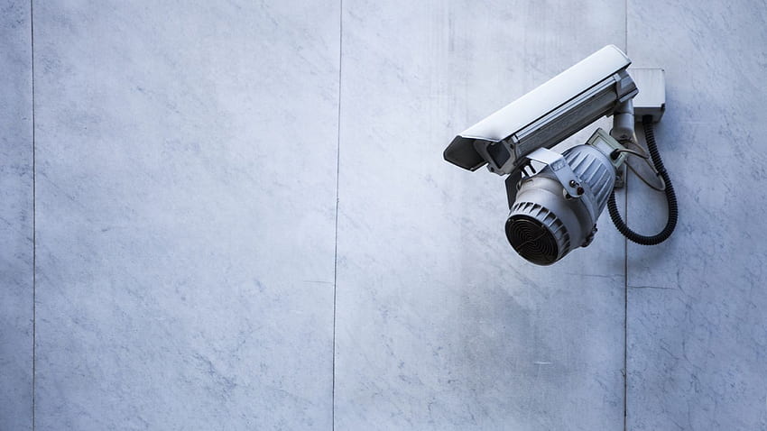 Caméra de surveillance sur un mur, caméra de sécurité Fond d'écran HD