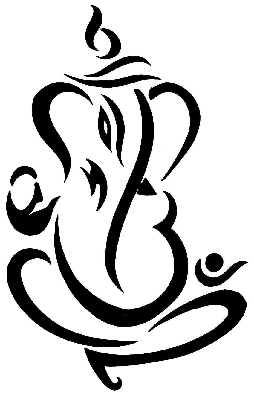 Ganesha modern sanat. Siyah beyaz , Ganesha, Ganesh sanatı HD telefon duvar kağıdı