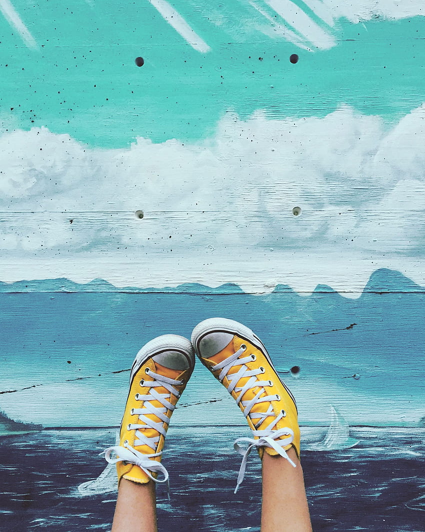 yellow converse. Yellow converse, Converse graphy, Artsy shoes, Red Converse HD phone wallpaper