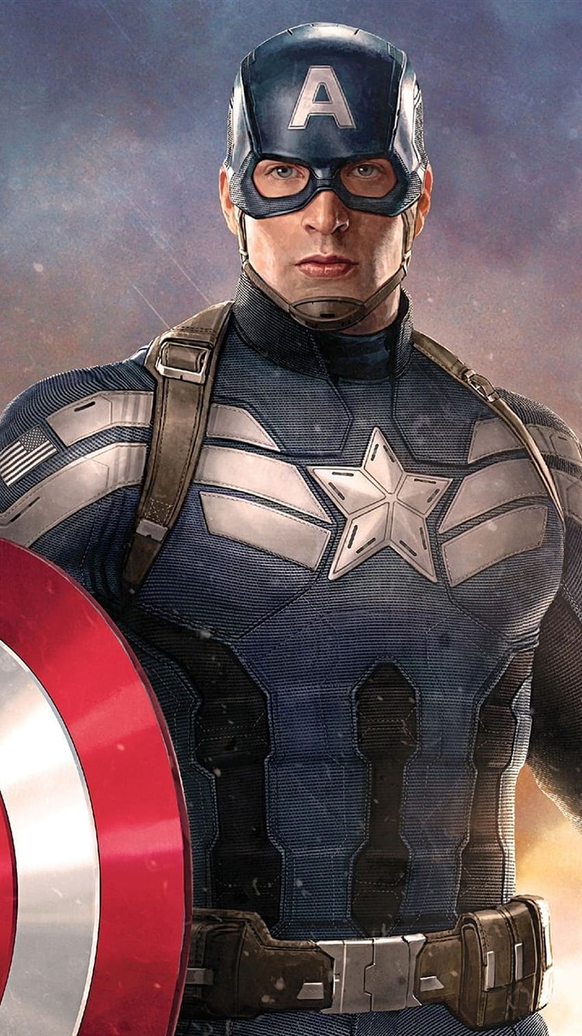 Chris Evans, Capitán América: Civil War IPhone 8 7 6 6S fondo de pantalla del teléfono